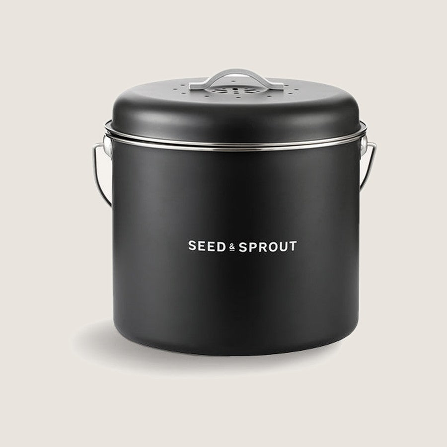 Seed & Sprout Kitchen Stainless Steel Compost Bin