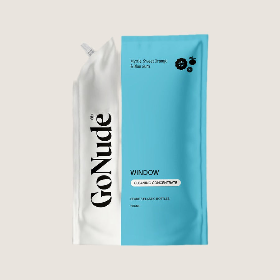 Go Nude glass and mirror cleaner concentrate pouch