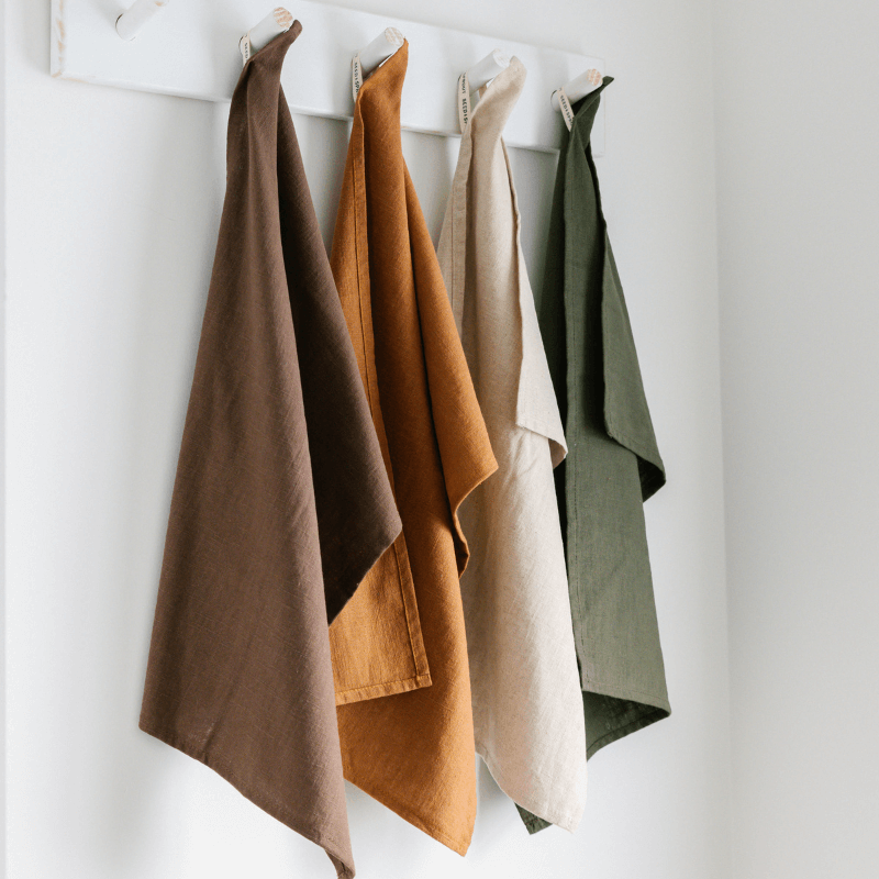 Seed & Sprout - Olive Hemp - Tea Towel