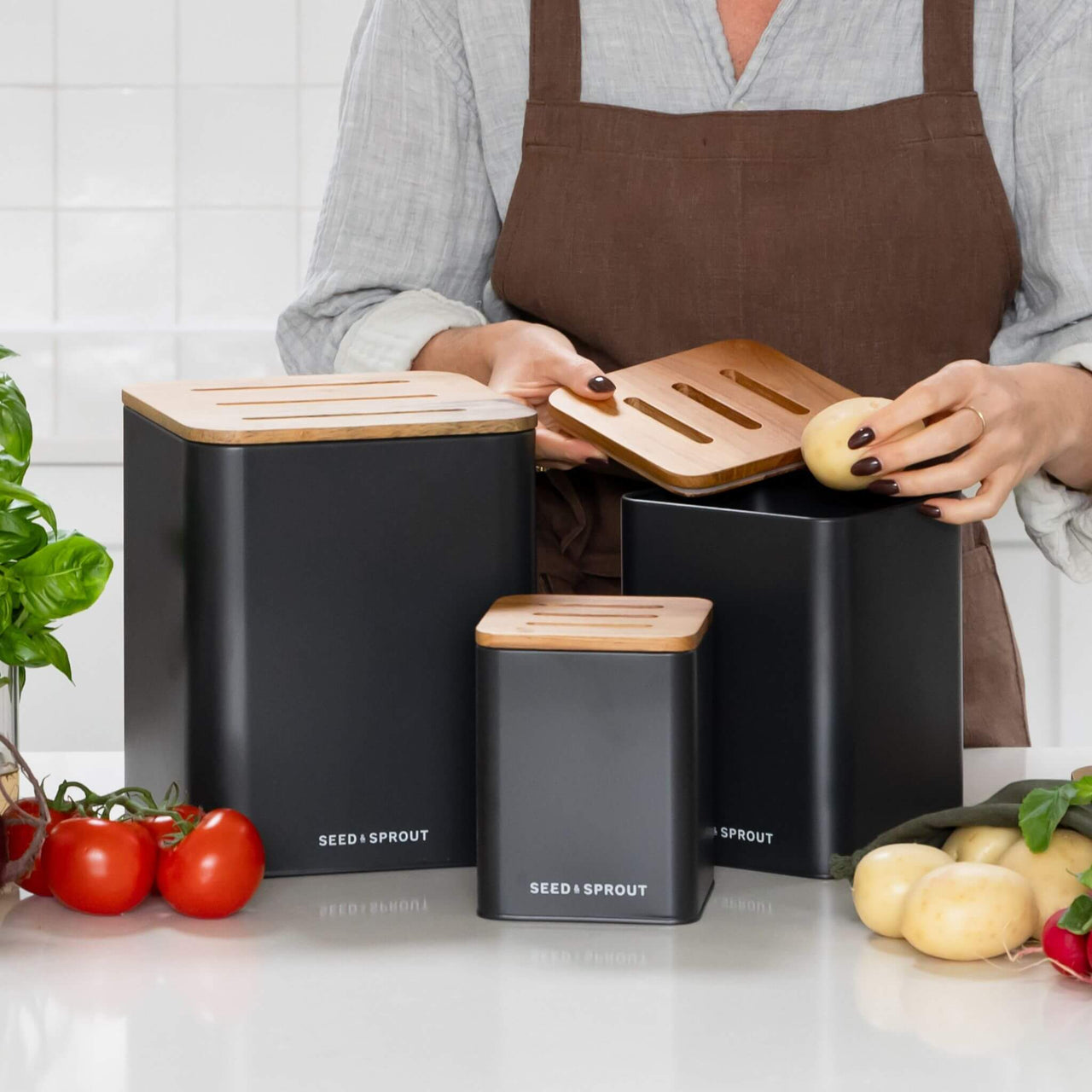 Seed & Sprout - Liquorice Storage Container - Vegetable Box