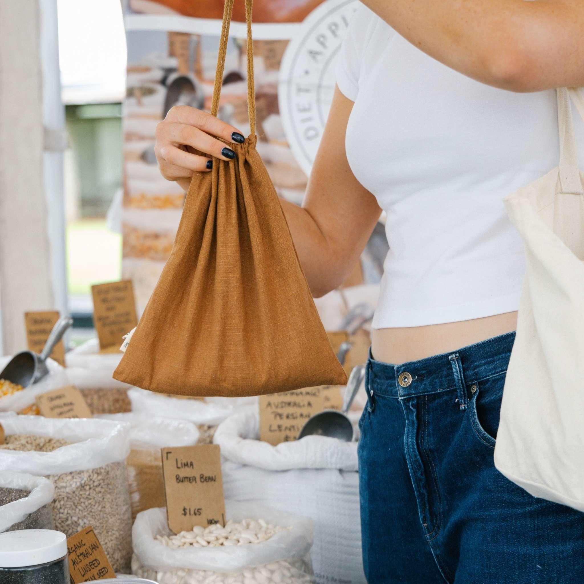 Seed & Sprout bulk food bag filled at a bulk food store