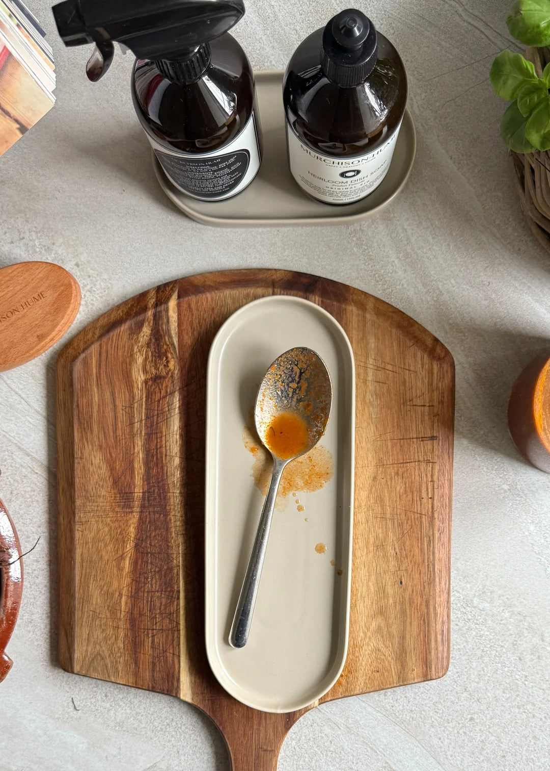 Murchison-Hume - White Large Oval Catchall - Tray