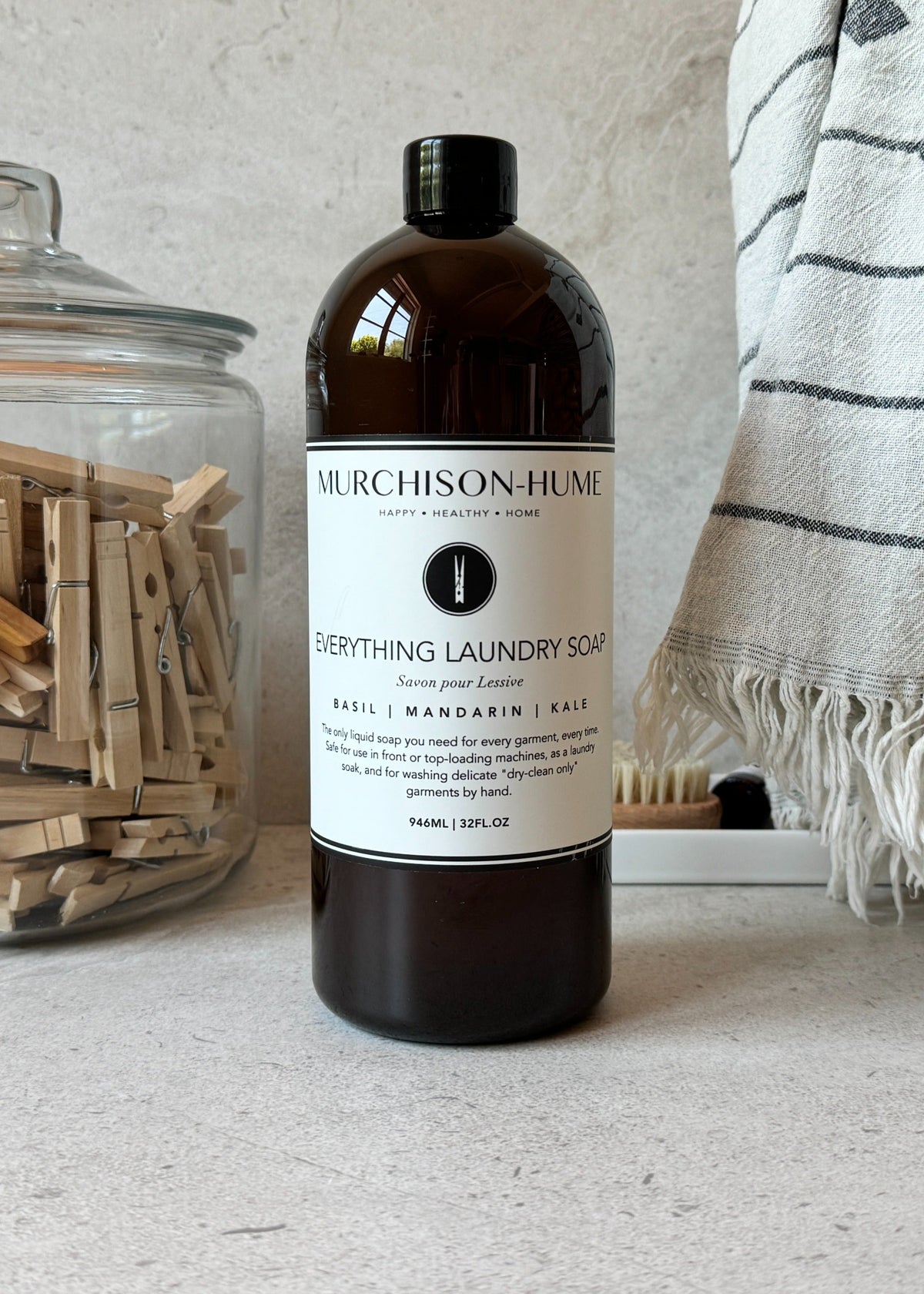 Murchison-Hume Everything Laundry Soap in the laundry