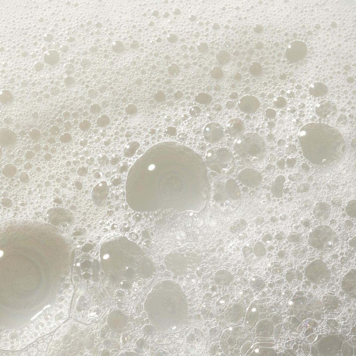 Close-up of the rich lather Dr. Bronner's pure-castile soap produces