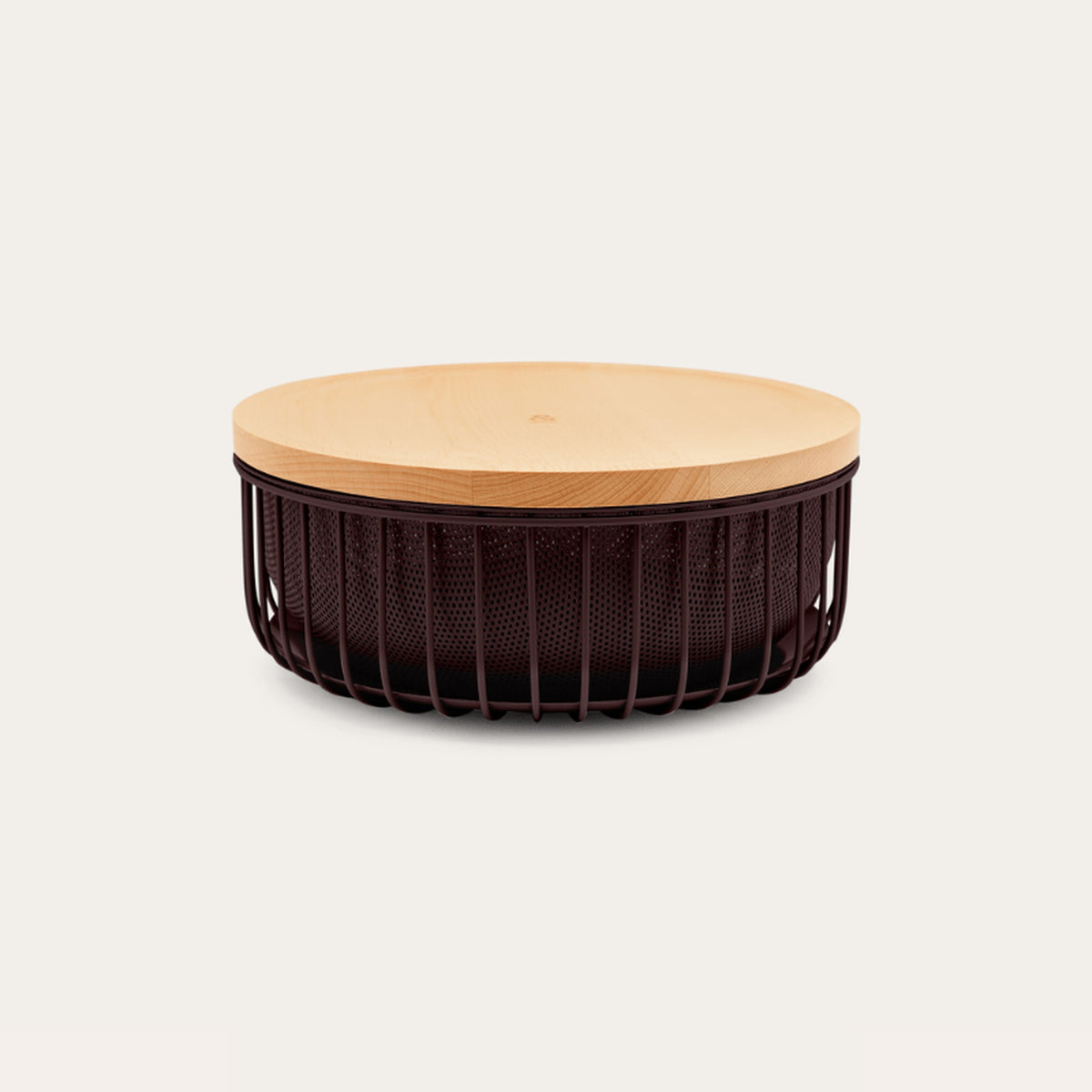Seed and Sprout Mulberry layered storage bowl with its natural beechwood lid